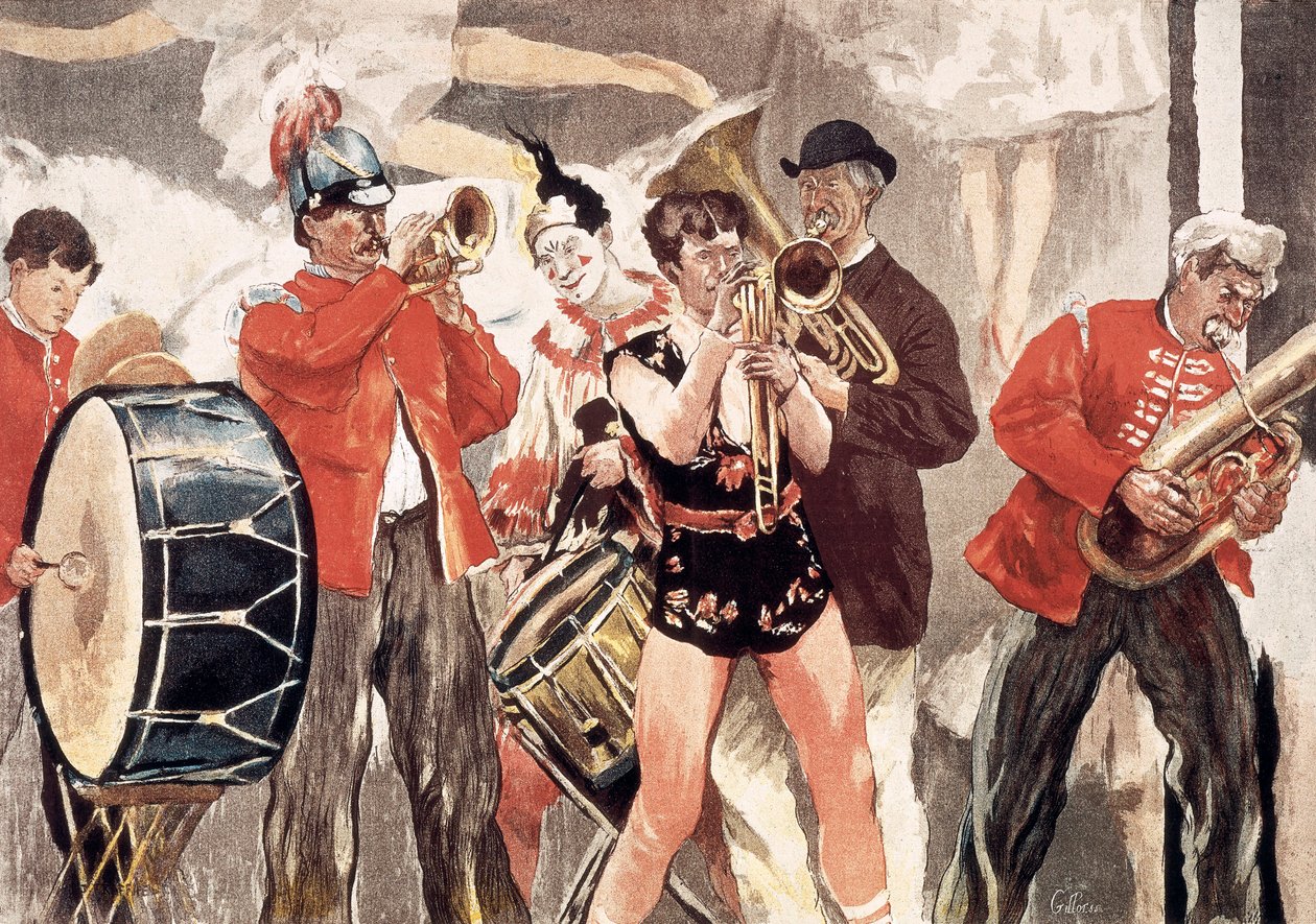 Het circusorkest door Jean Francois Raffaelli