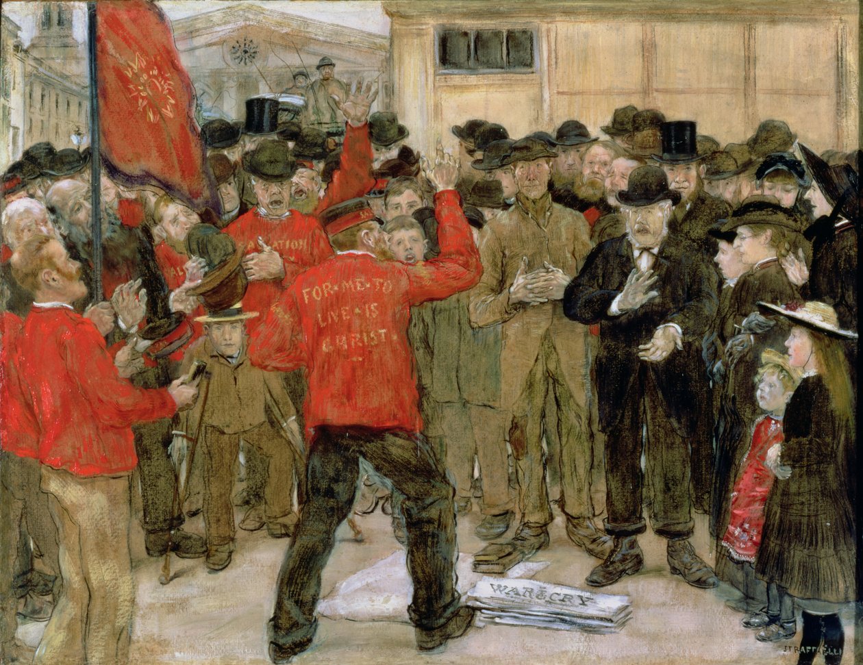 Het Leger des Heils door Jean Francois Raffaelli