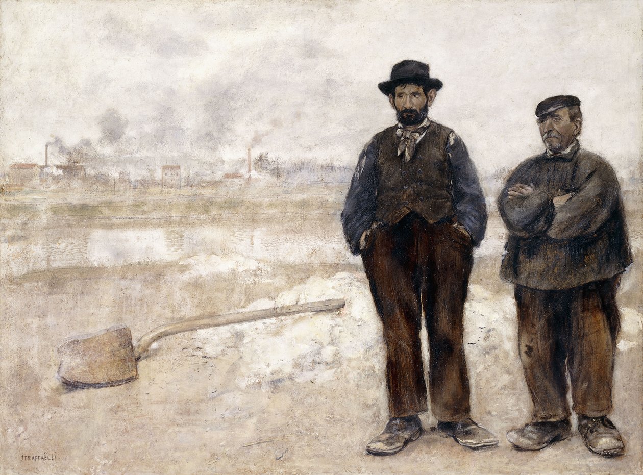 De twee arbeiders door Jean Francois Raffaelli