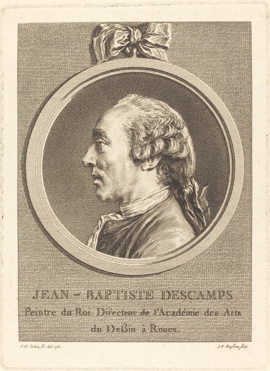 Jean Baptiste Descamps door Jean Francois Rousseau