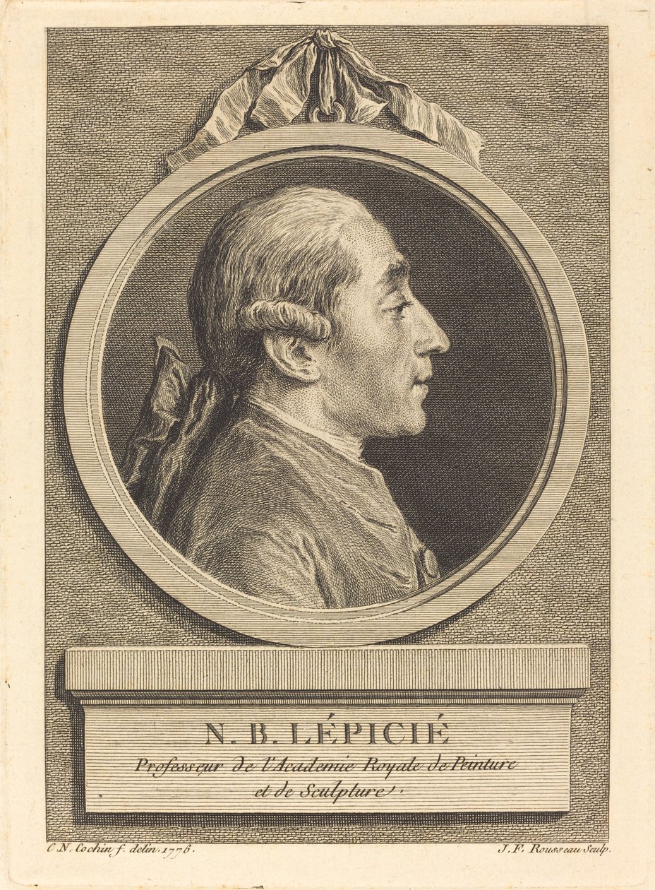 N.B. Lepicie door Jean Francois Rousseau after Charles Nicolas Cochin II