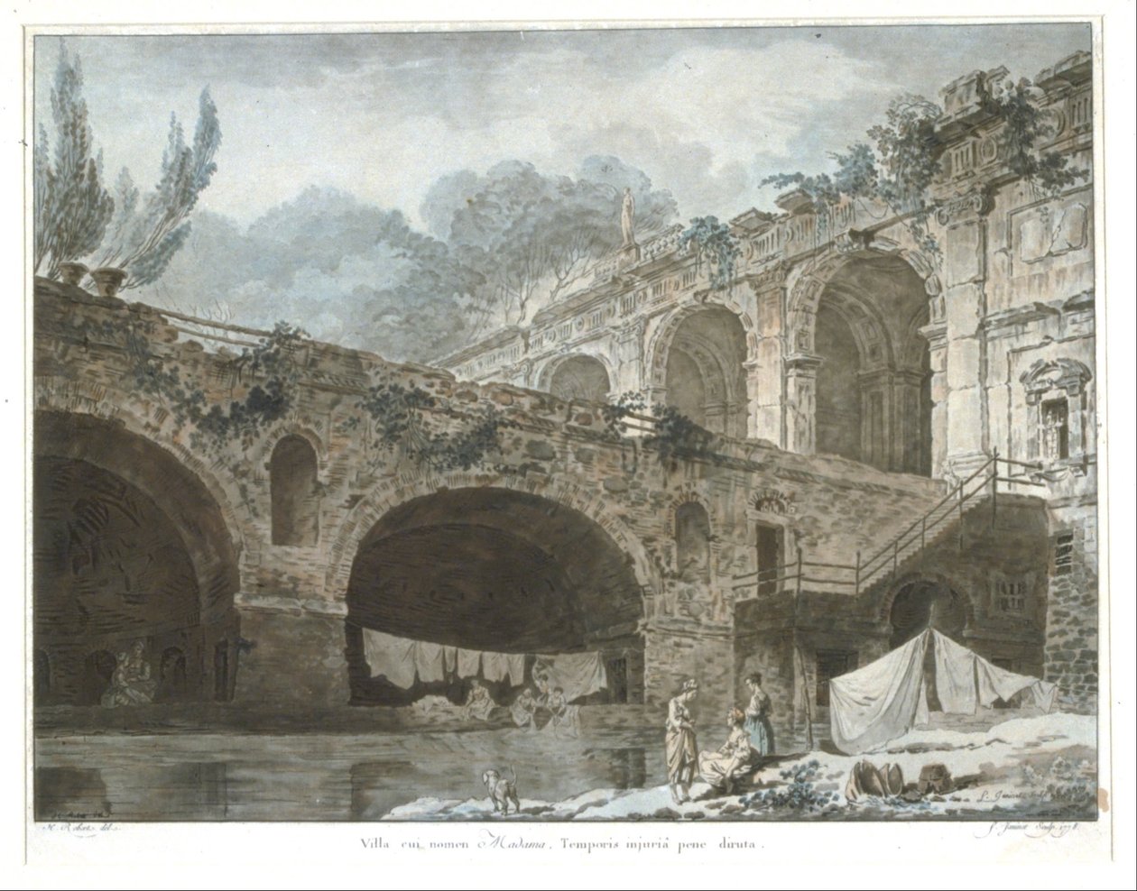 La Villa Madama door Jean Francois Janinet