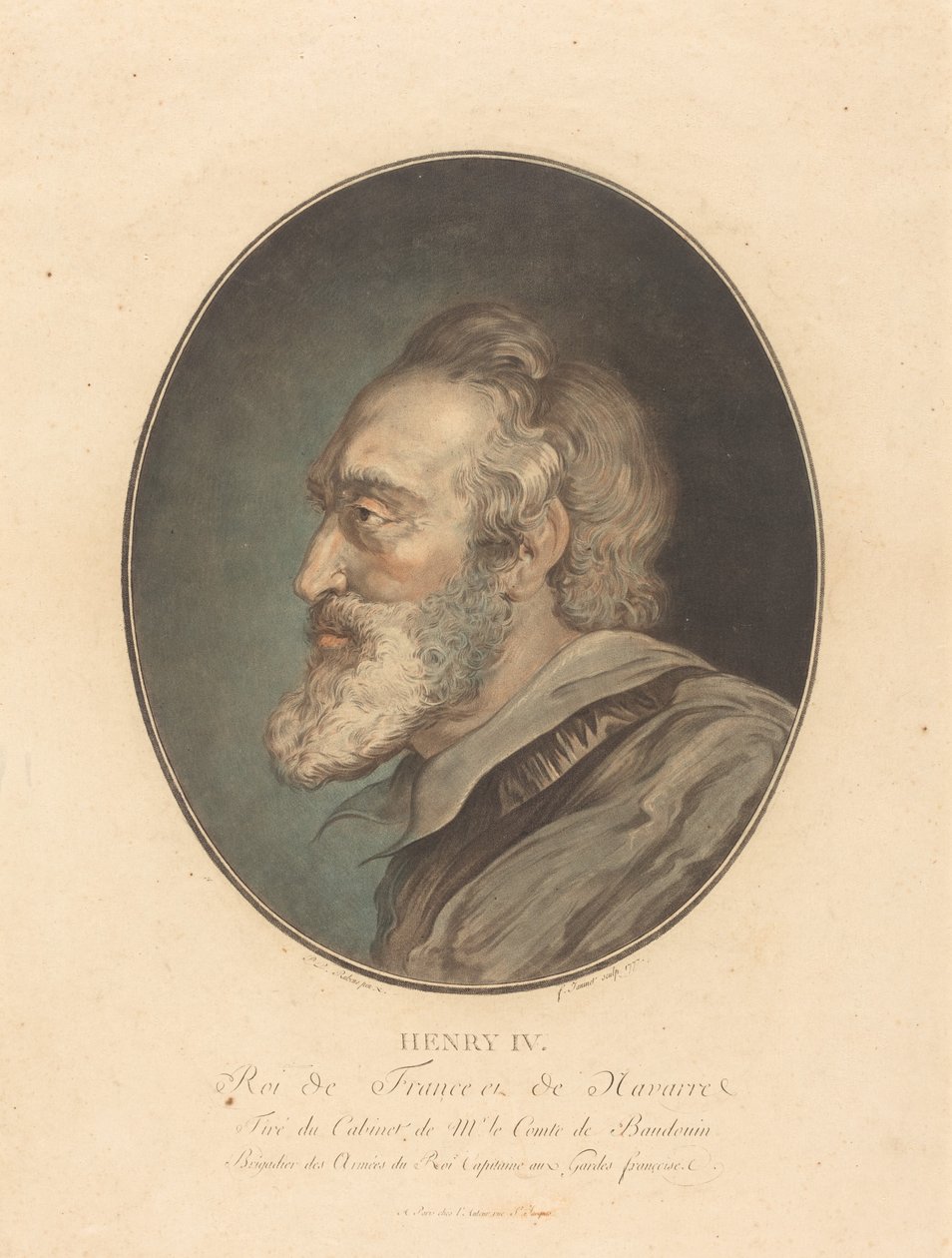 Hendrik IV door Jean François Janinet after Sir Peter Paul Rubens