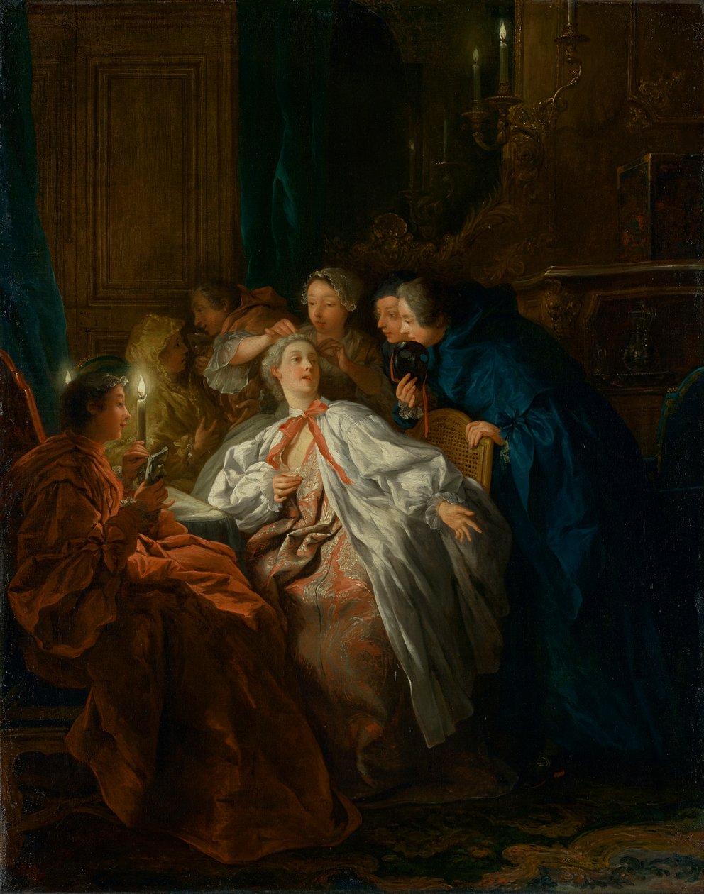 Voor het Bal, 1735 door Jean François de Troy