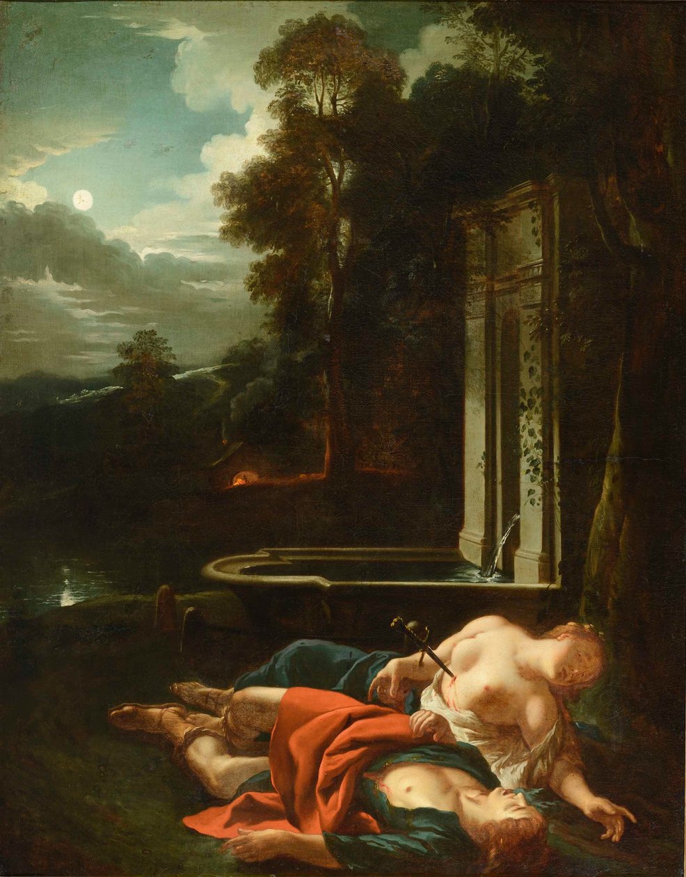 Frans:  Pyrame et Thisbé door Jean François de Troy