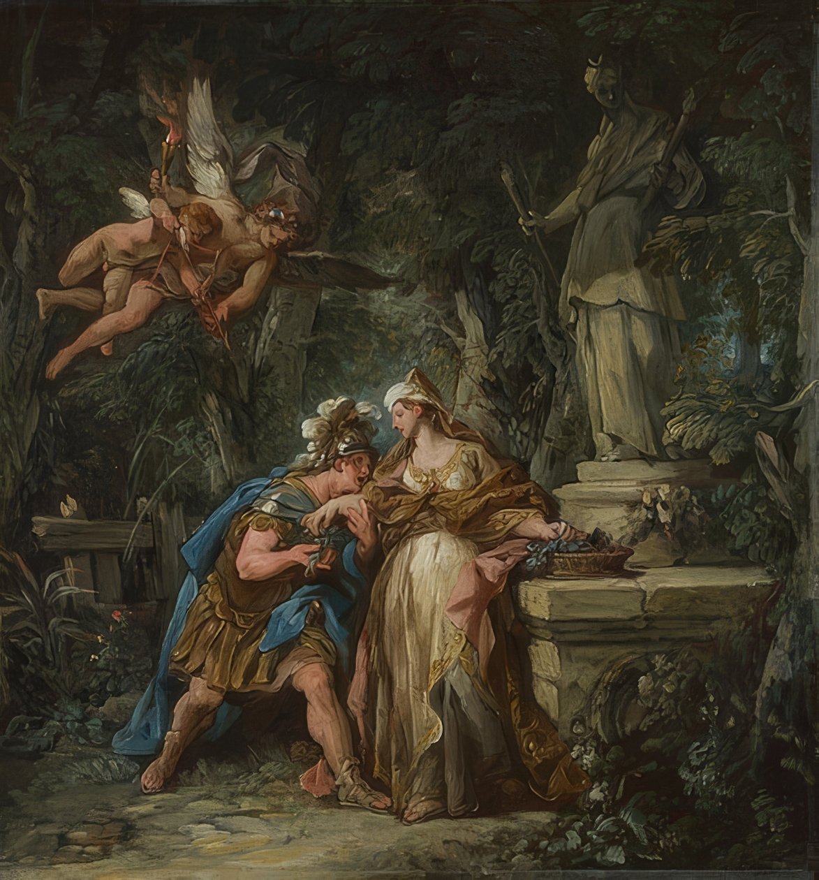 Jason en Medea. 1742-43 door Jean François de Troy