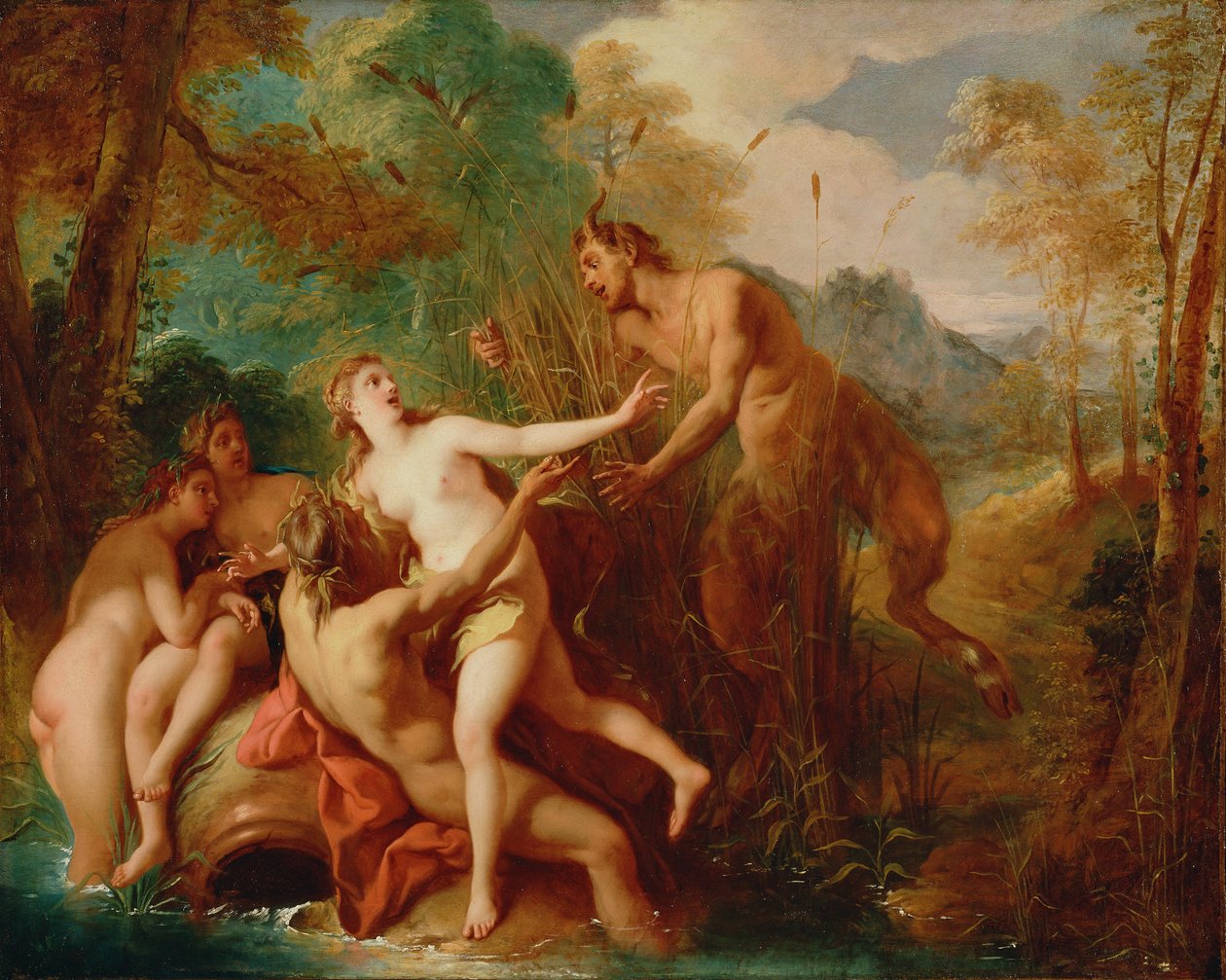 Pan en Syrinx door Jean François de Troy