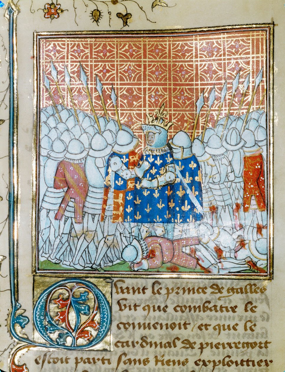 Slag bij Poitiers, sept ... door Jean Froissart