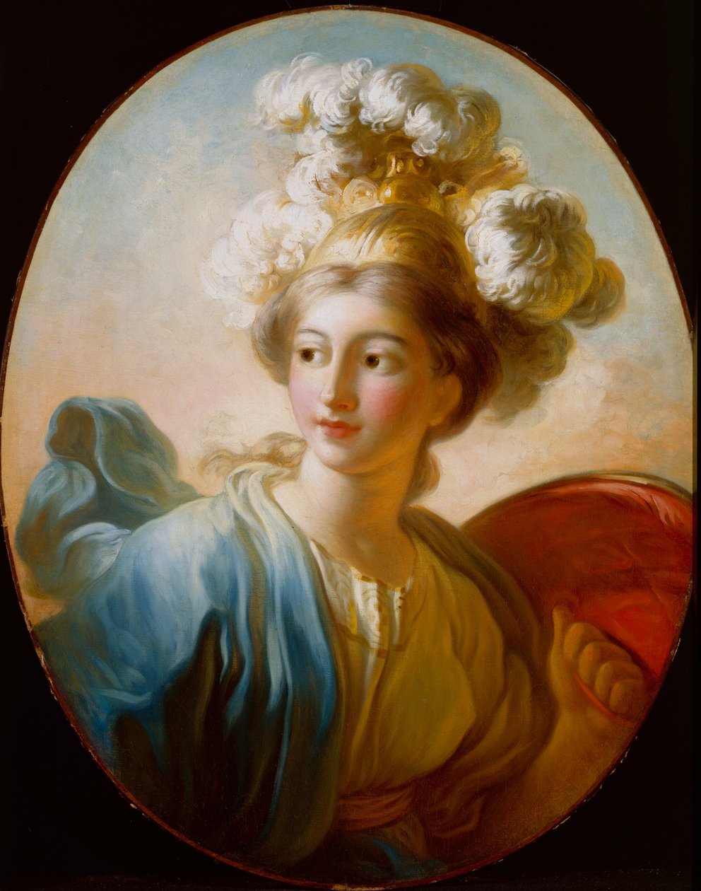 De godin Minerva door Jean Honore Fragonard
