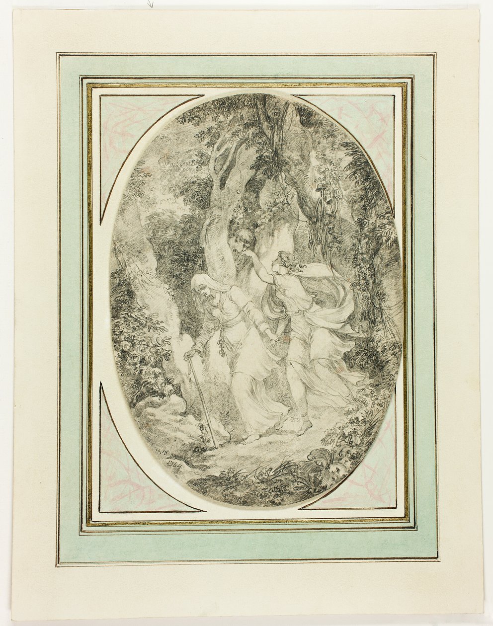 Allegorie-Ingenieuze Liefde door Jean Honore Fragonard