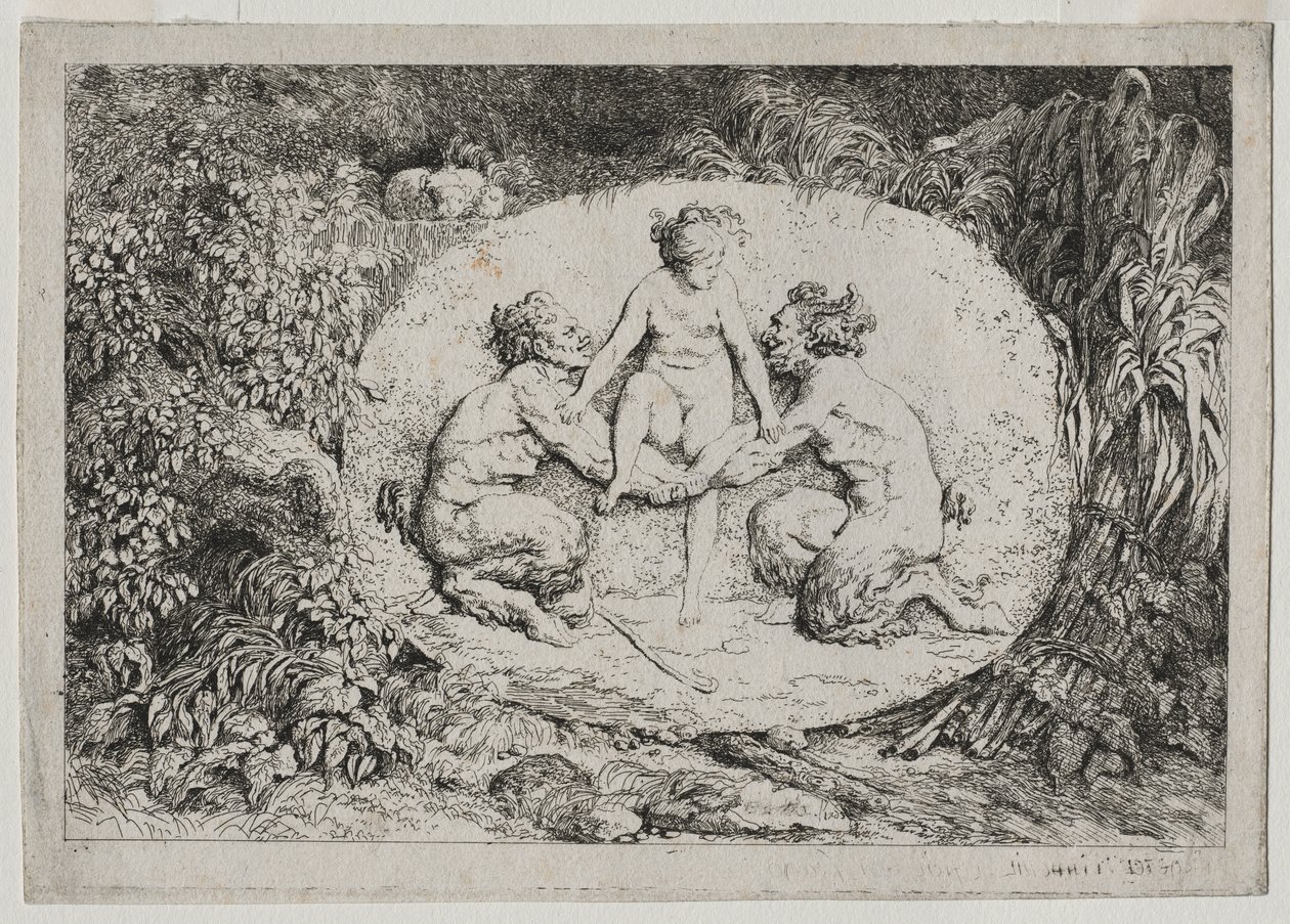 Bacchanalen door Jean Honore Fragonard