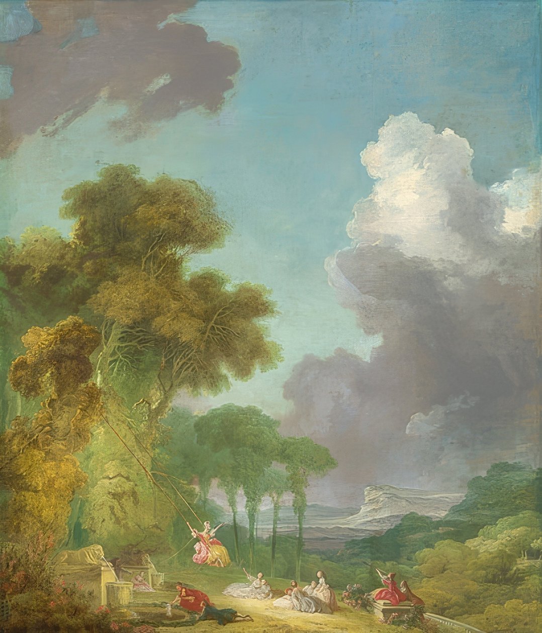 De schommel. Circa 1775/80 door Jean Honore Fragonard