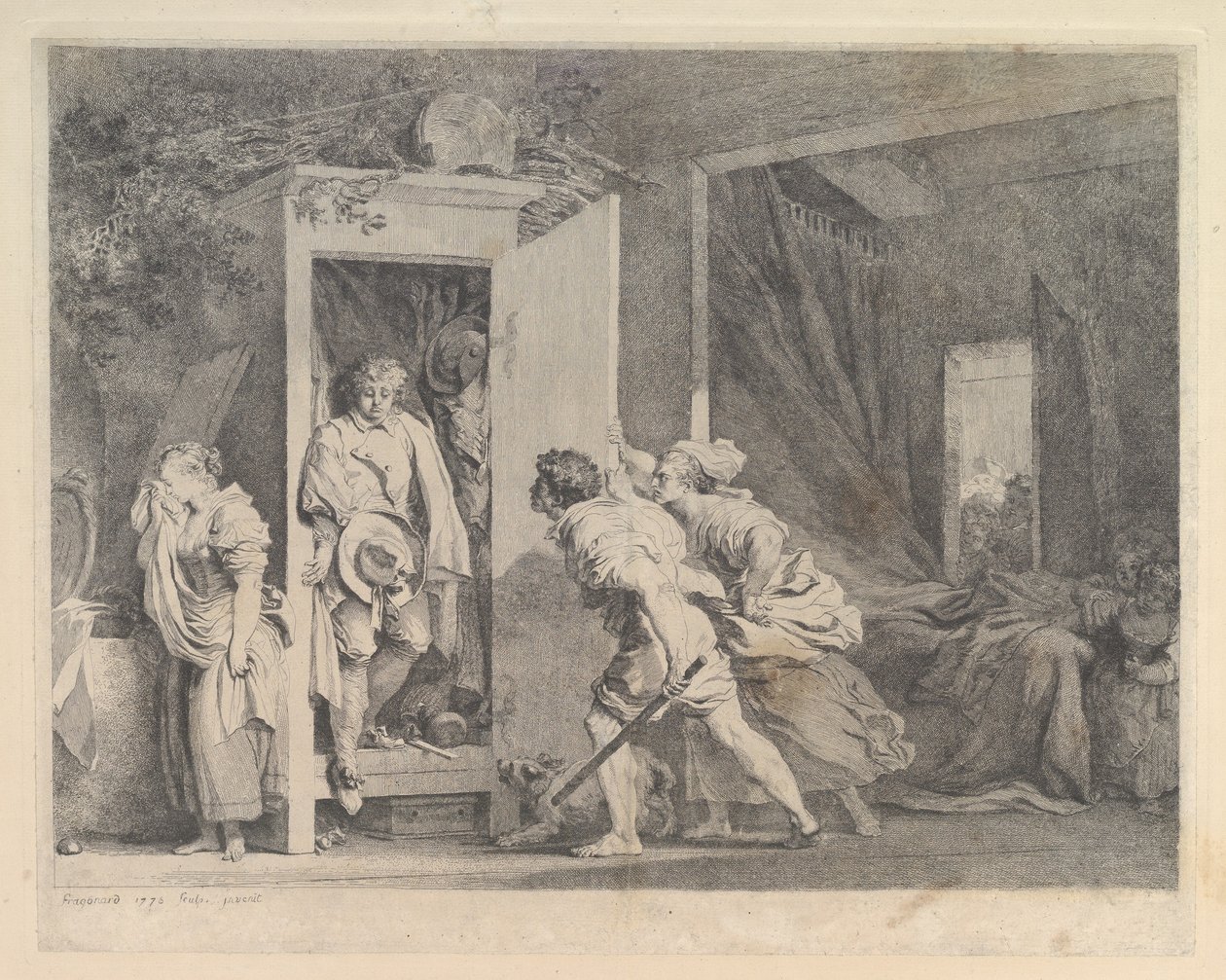 De Kast door Jean Honore Fragonard