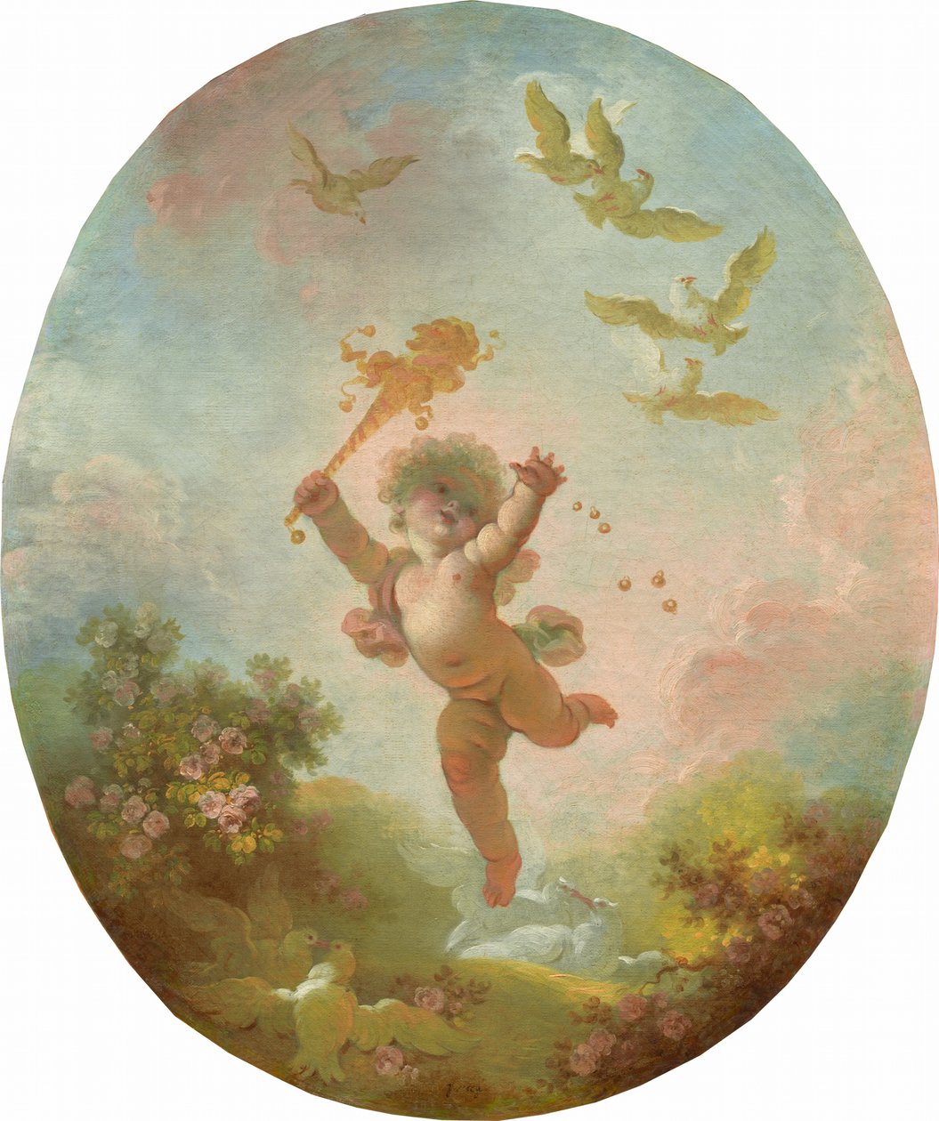 Liefde als dwaasheid door Jean Honore Fragonard