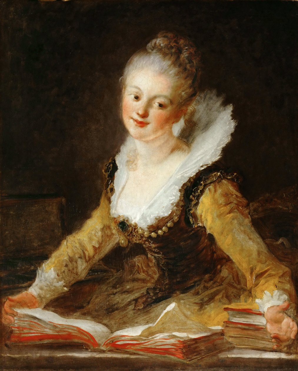 De Studie door Jean Honore Fragonard