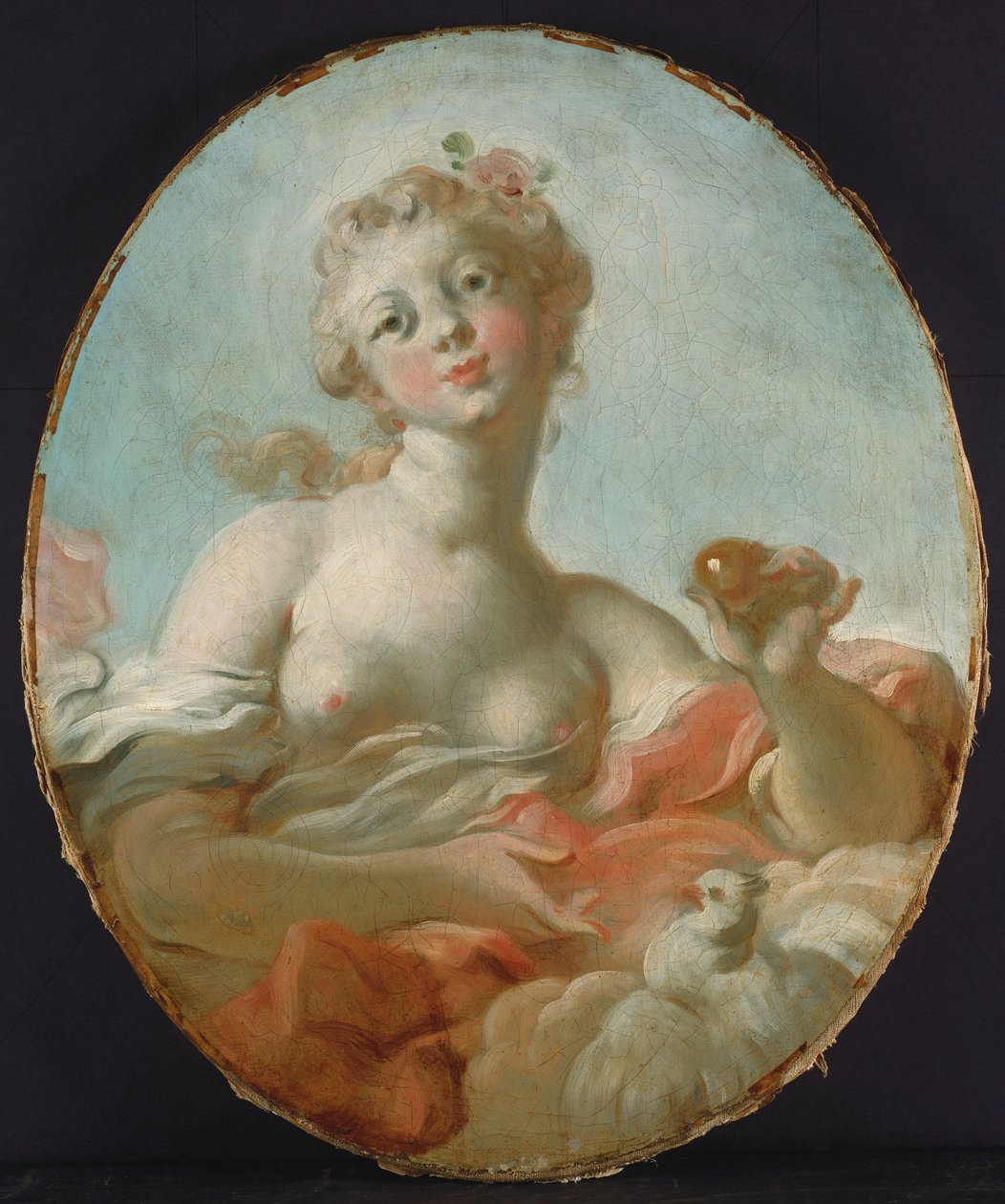 Mademoiselle Marie-Catherine Colombe als Venus door Jean Honore Fragonard