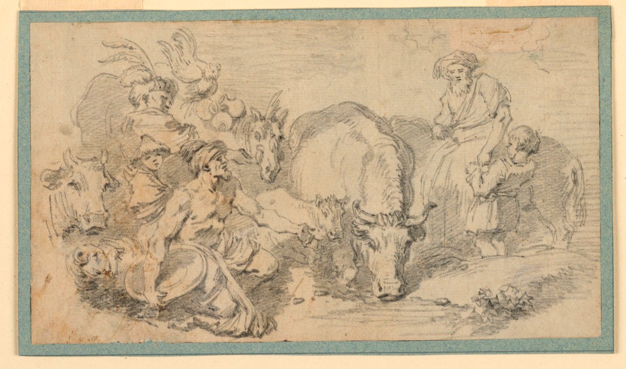 Oosterse Scene door Jean Honore Fragonard