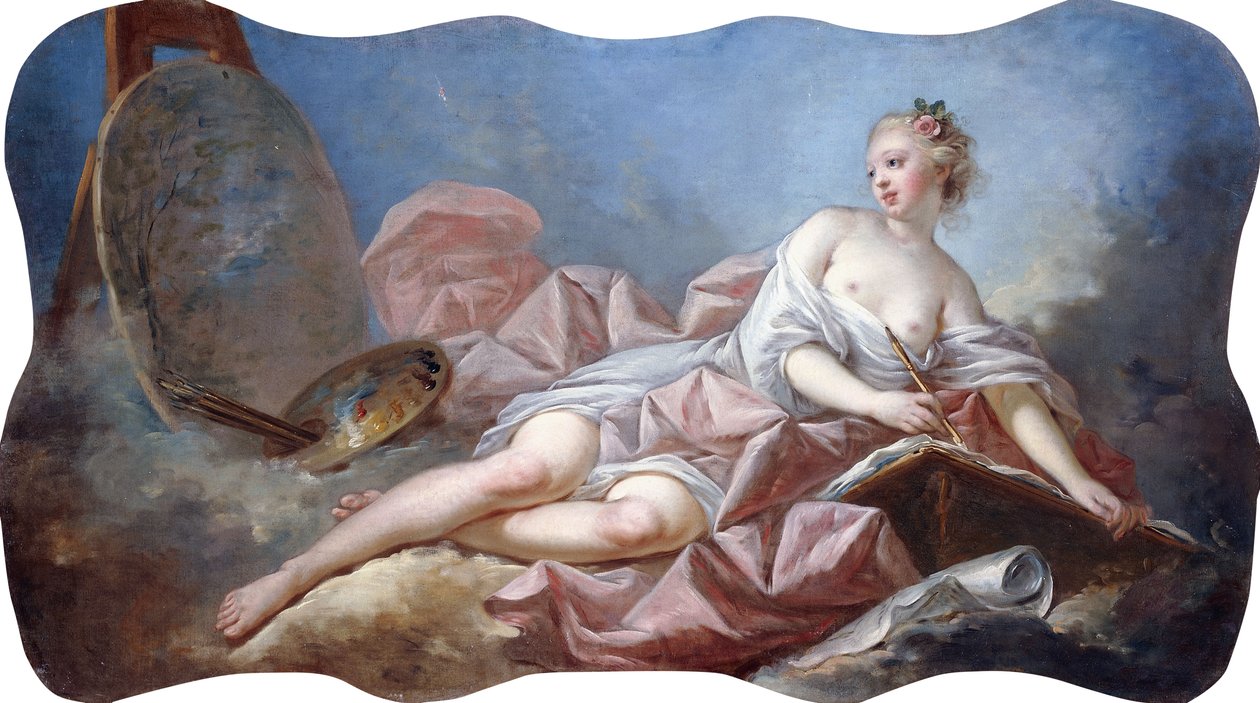 Personificatie van Schilderkunst door Jean Honore Fragonard