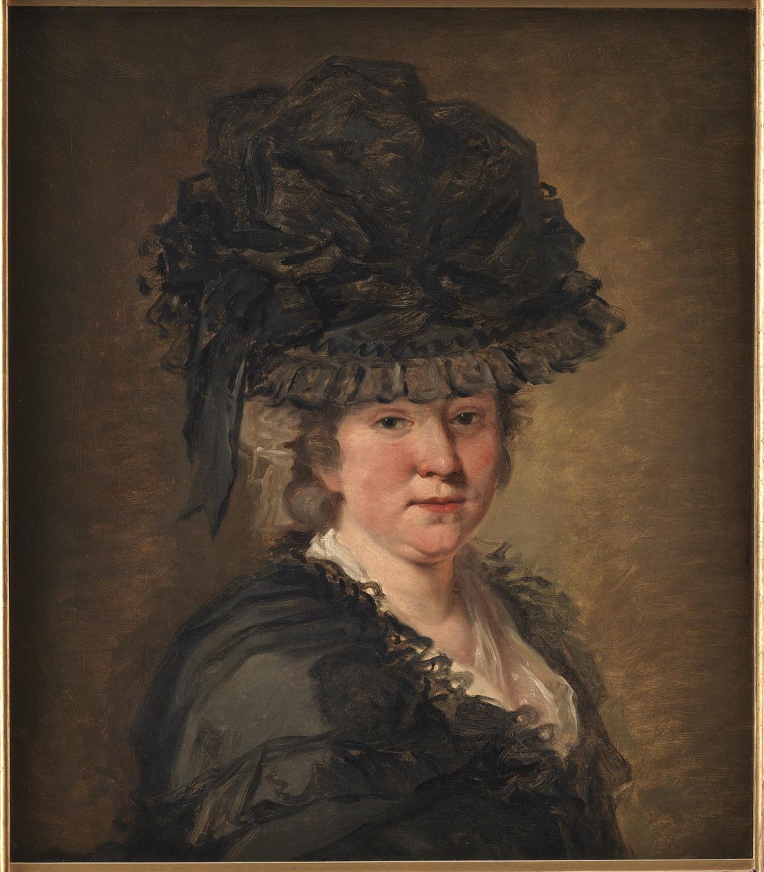 Portret van een dame door Jean Honore Fragonard