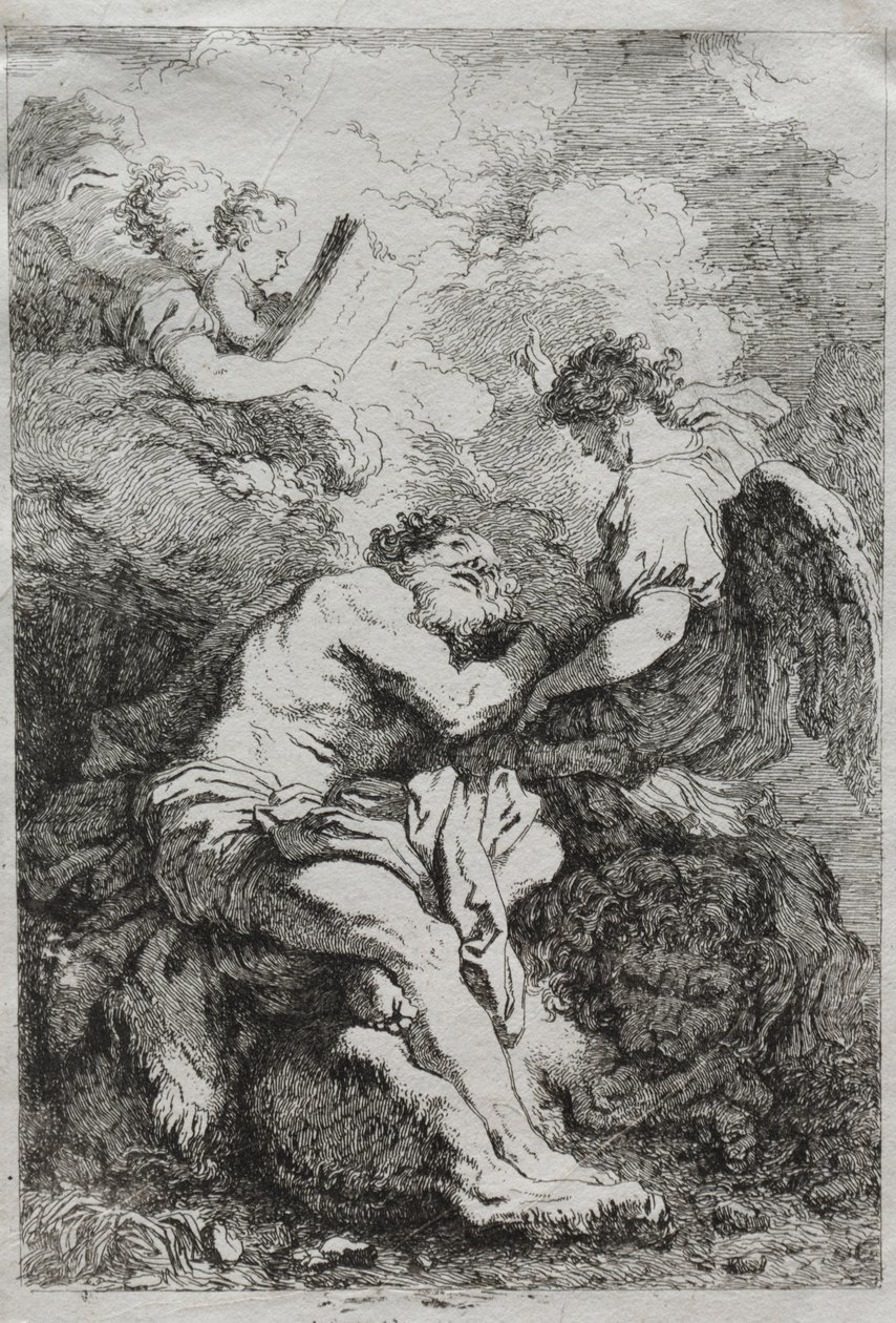Sint Hiëronymus door Jean Honore Fragonard