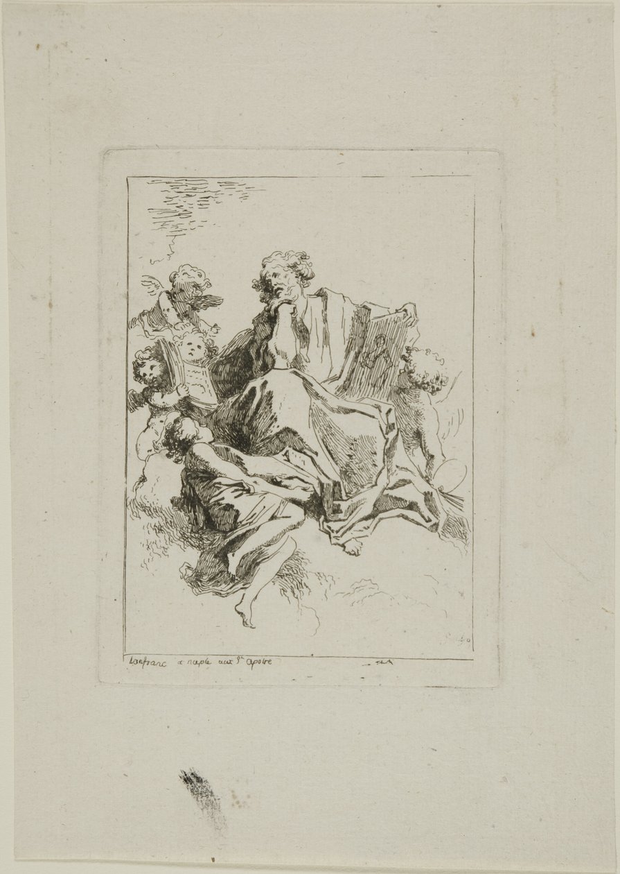 Sint Lucas door Jean Honore Fragonard