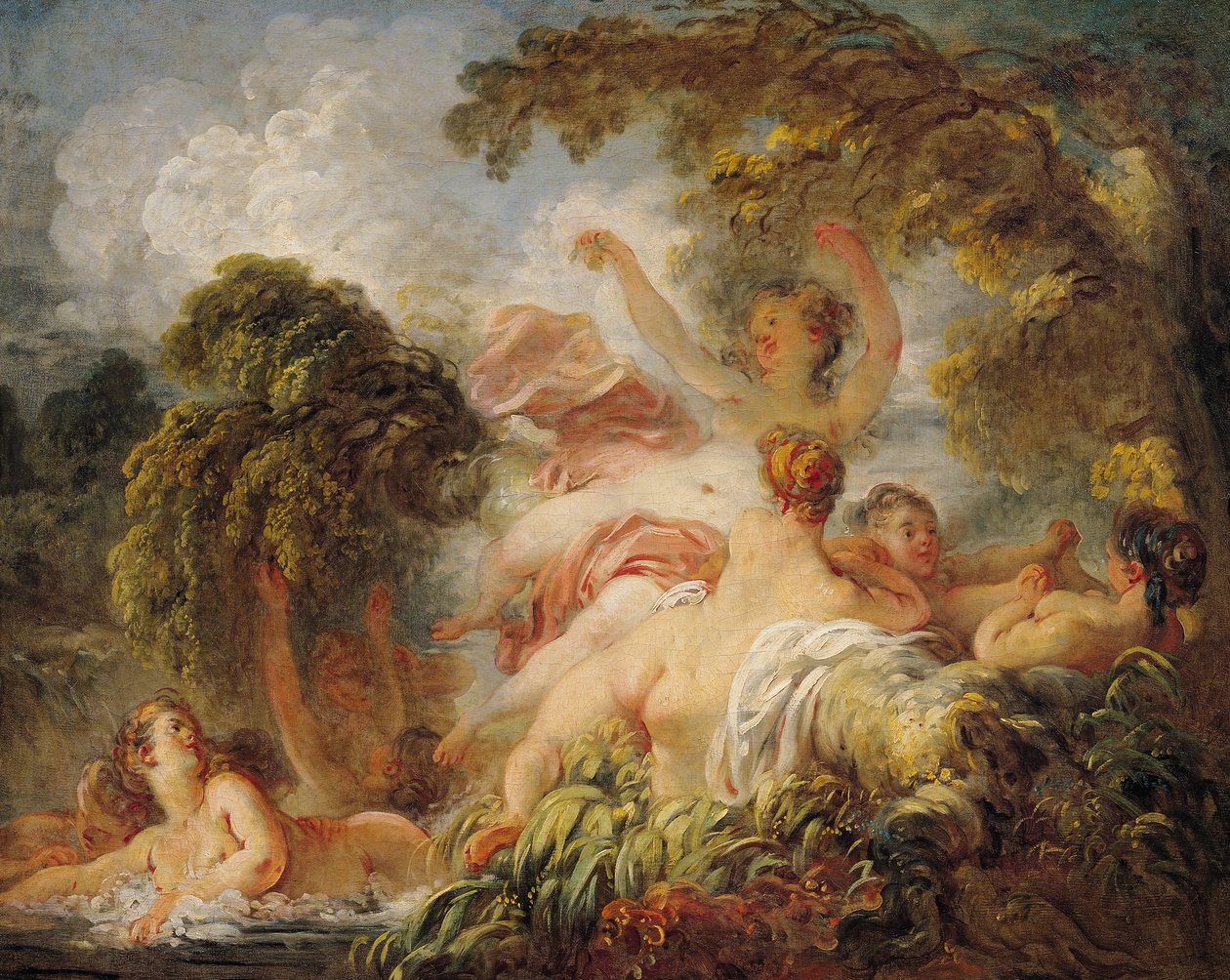 De Baders, c.1765 door Jean Honore Fragonard