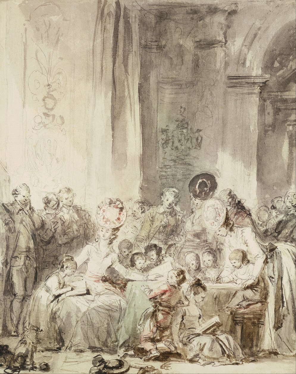 De Wedstrijd door Jean Honore Fragonard