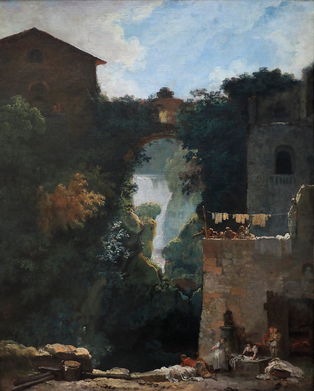 De watervallen van Tivoli door Jean Honore Fragonard