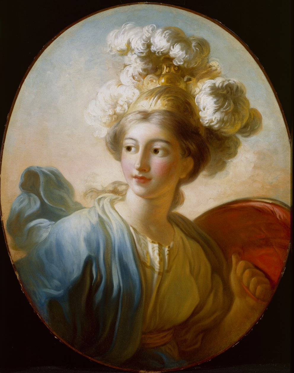 De godin Minerva door Jean Honore Fragonard