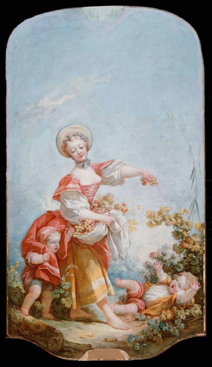 De druivenplukker, 1748-52 door Jean Honore Fragonard