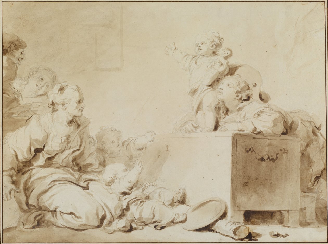 De Kleine Prediker door Jean Honore Fragonard