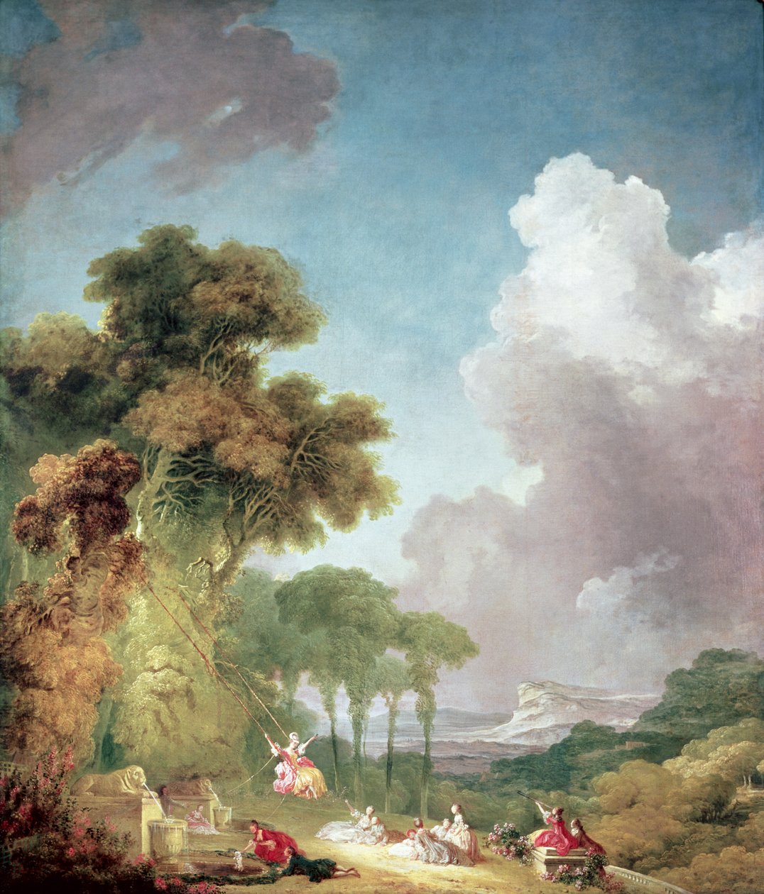 De Schommel, c.1775-1780 door Jean Honore Fragonard