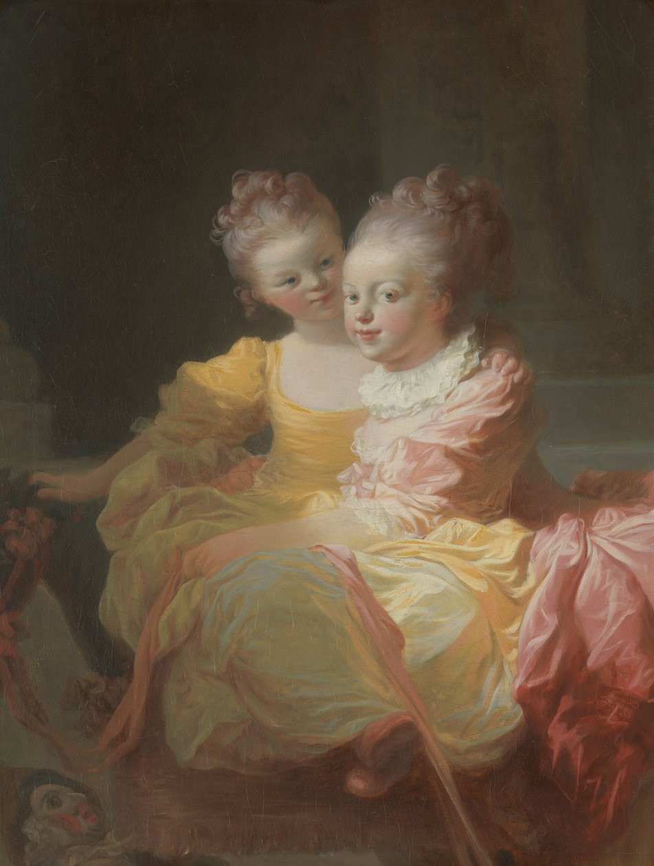 De twee zusters door Jean Honore Fragonard