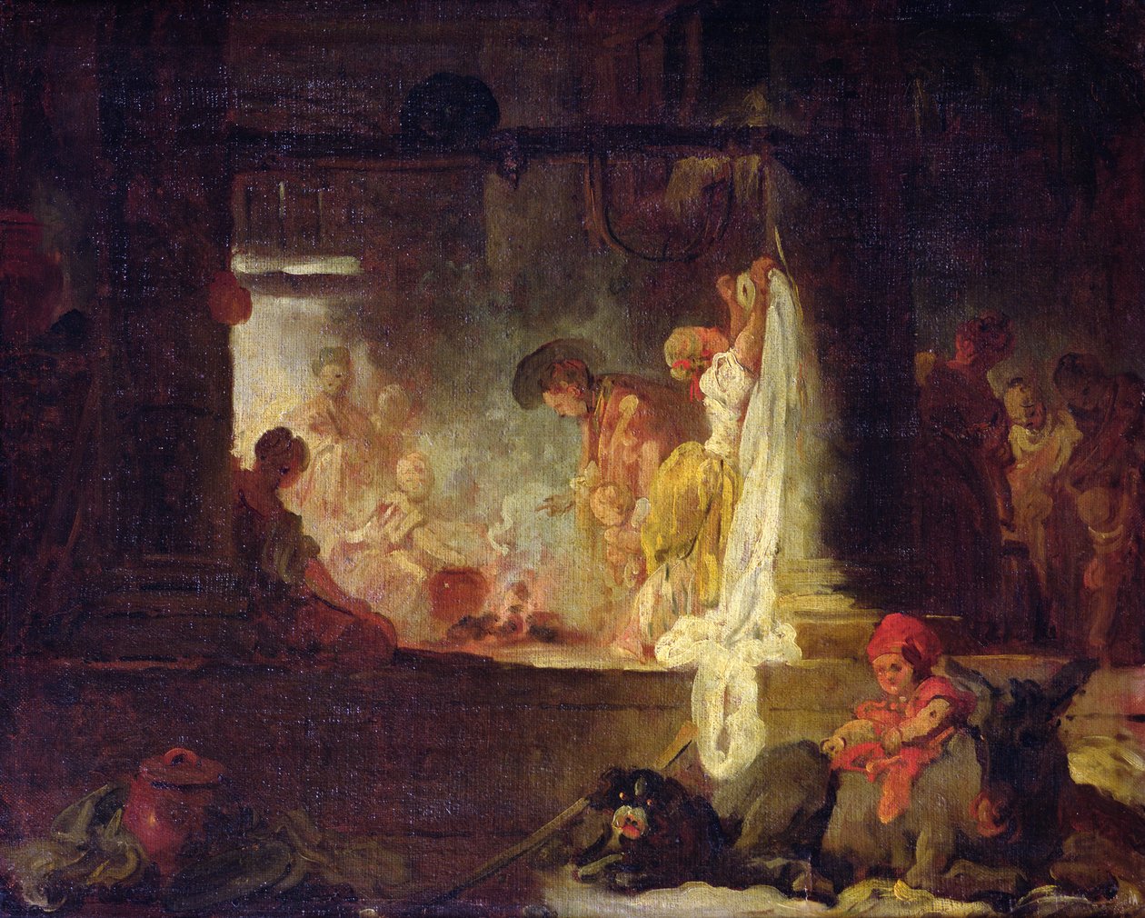 De wasvrouwen, c.1759 door Jean Honore Fragonard