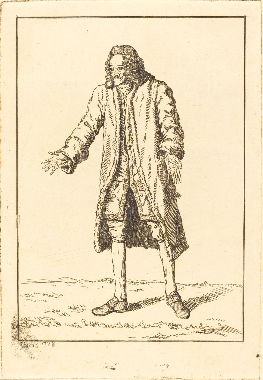 Voltaire door Jean Huber