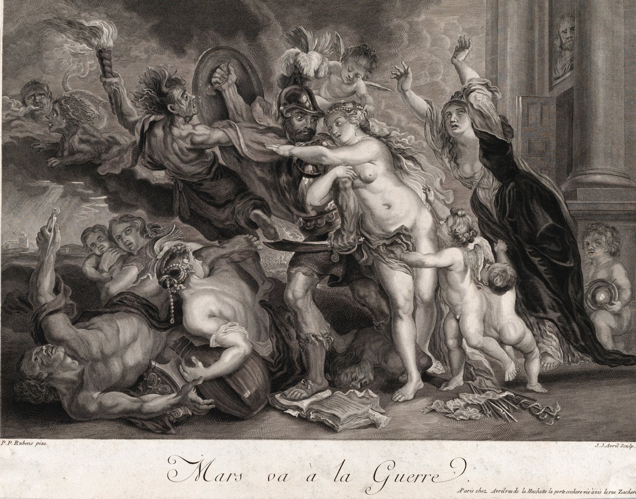 Mars gaat naar de oorlog door Jean Jacques Avril