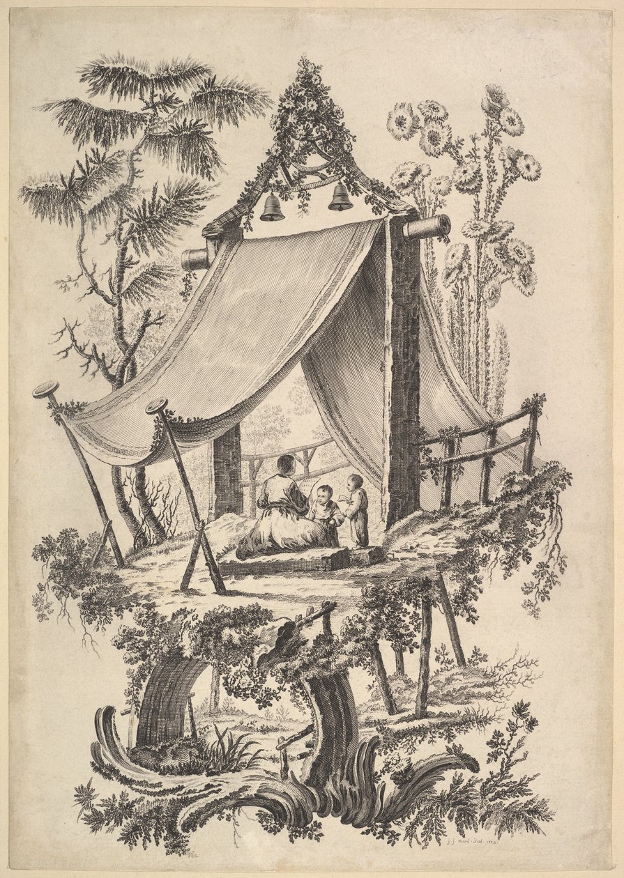 Boomhuis, 1773 door Jean Jacques Avril