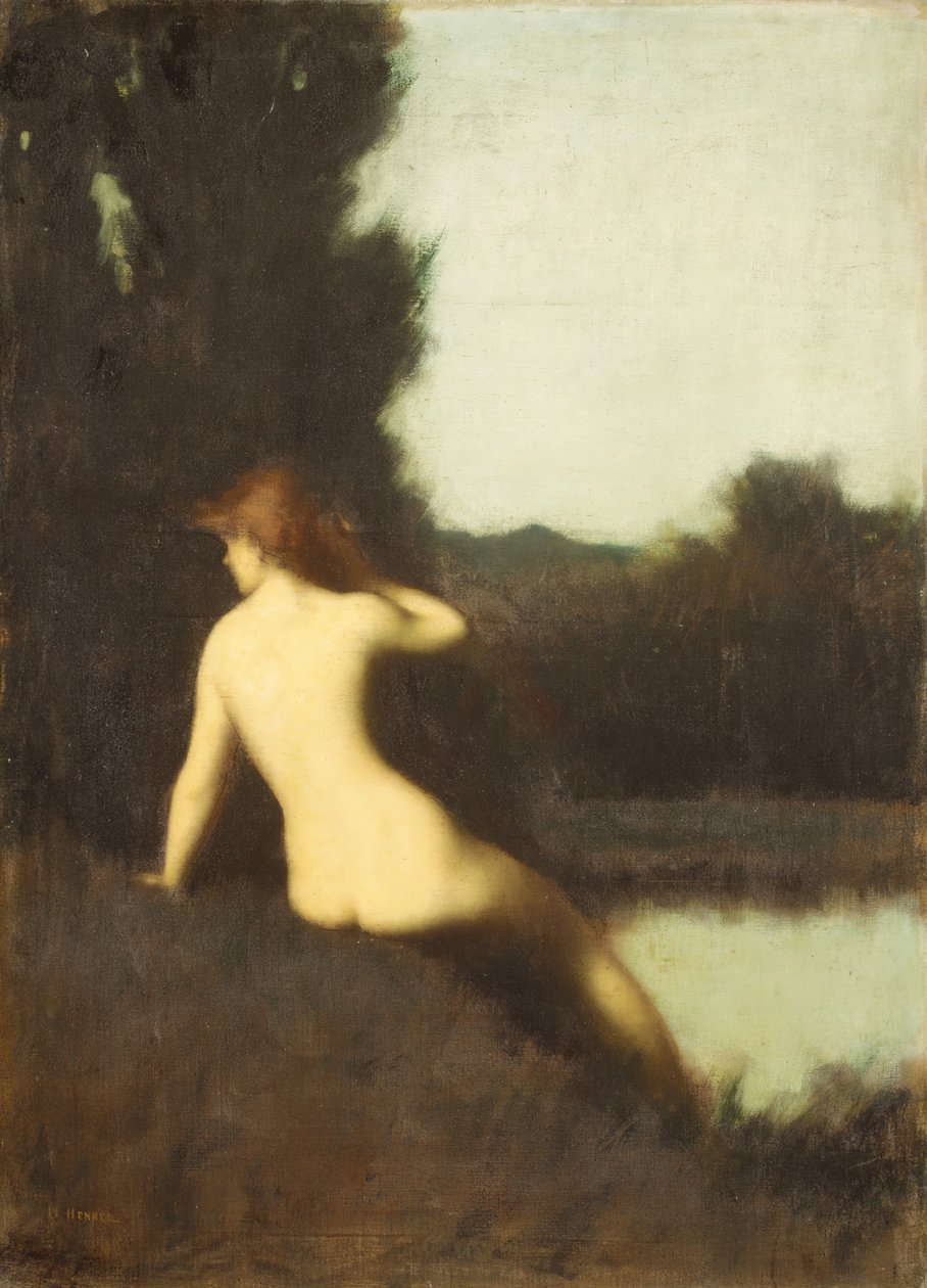 Een badende Echo door Jean Jacques Henner