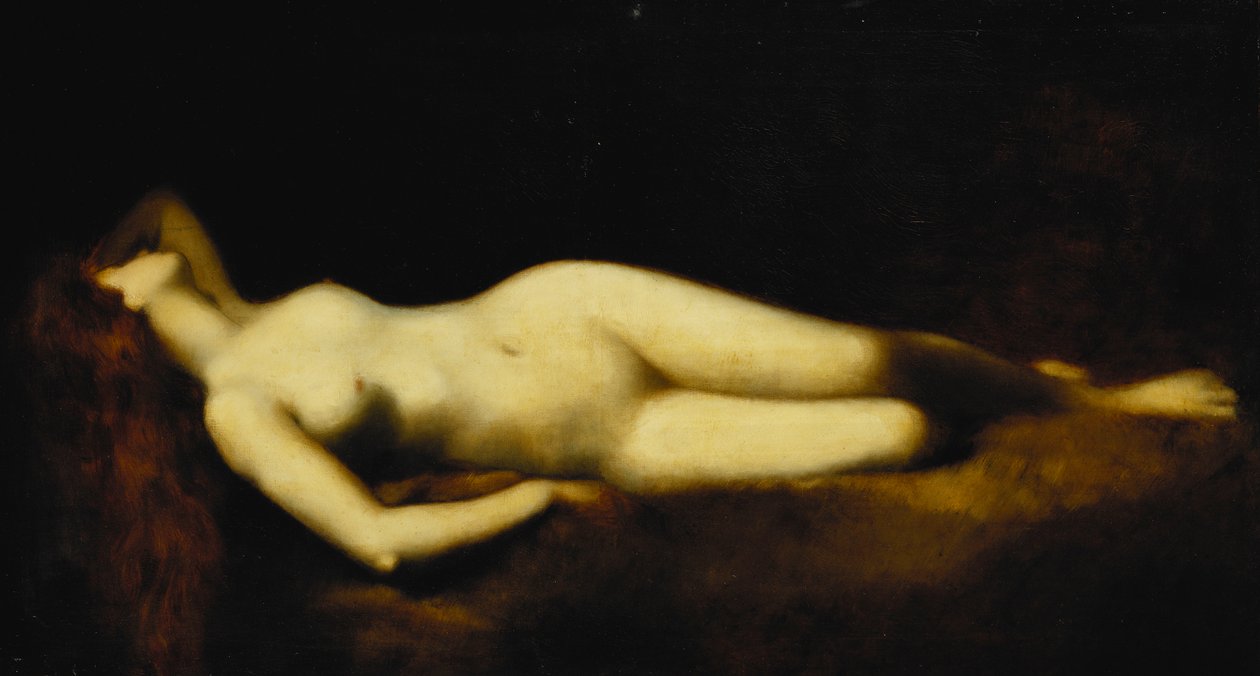 Een Liggende Naakt door Jean Jacques Henner