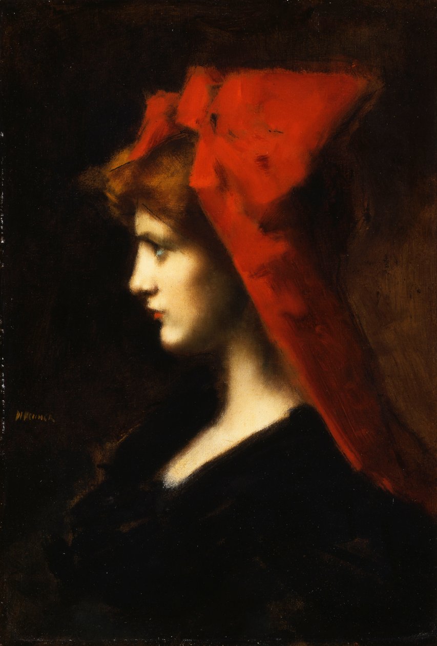 De Rode Hoed door Jean Jacques Henner