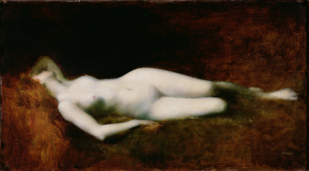 De Slaper door Jean Jacques Henner