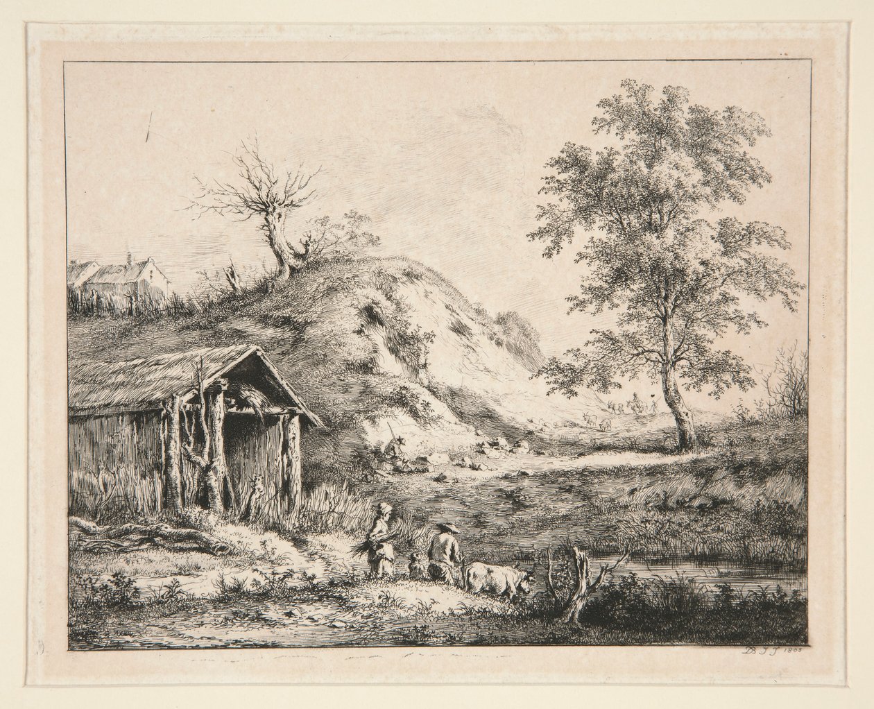 Landschap door Jean Jacques de Boissieu