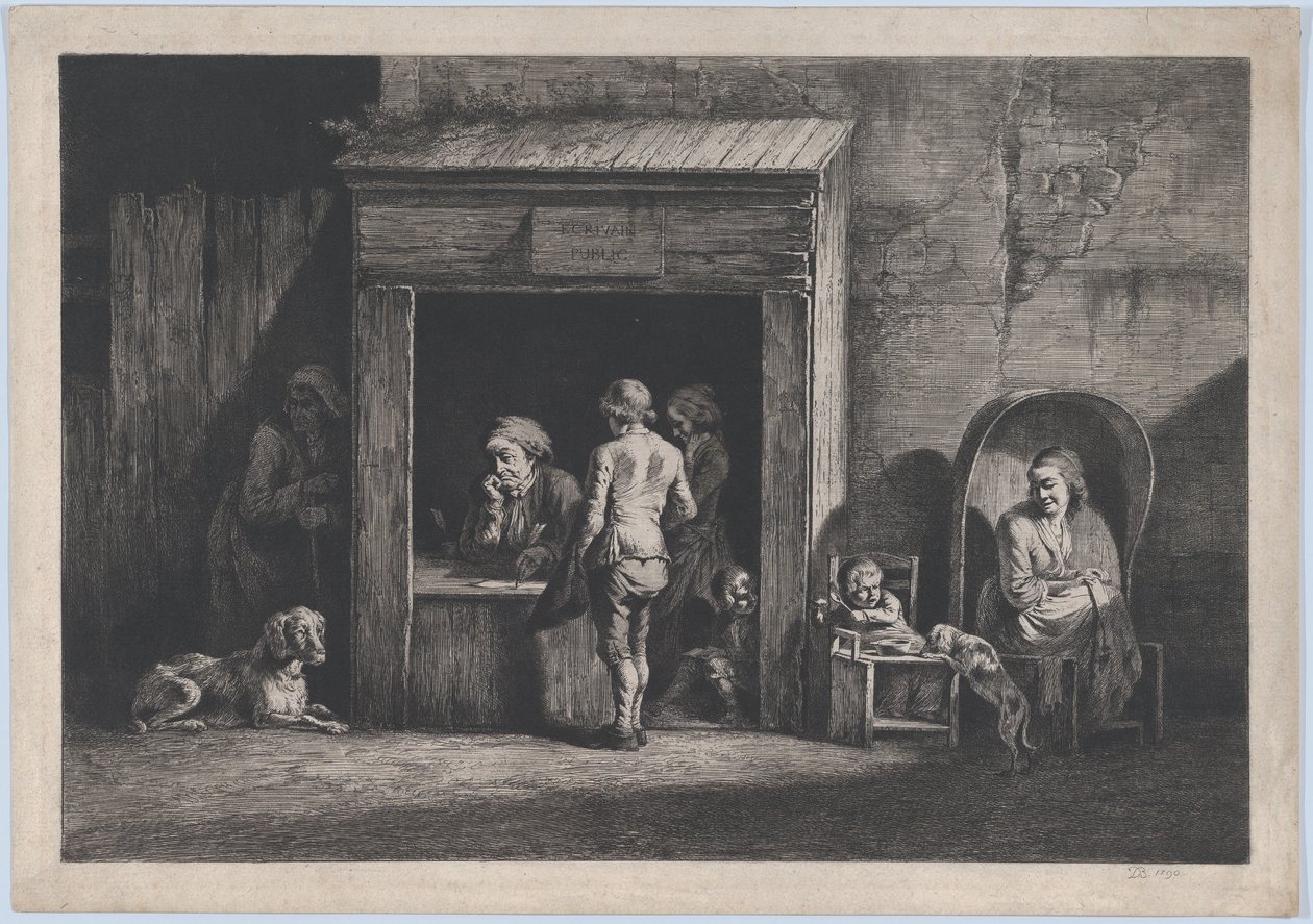 Openbare Schrijver, 1790 door Jean Jacques de Boissieu