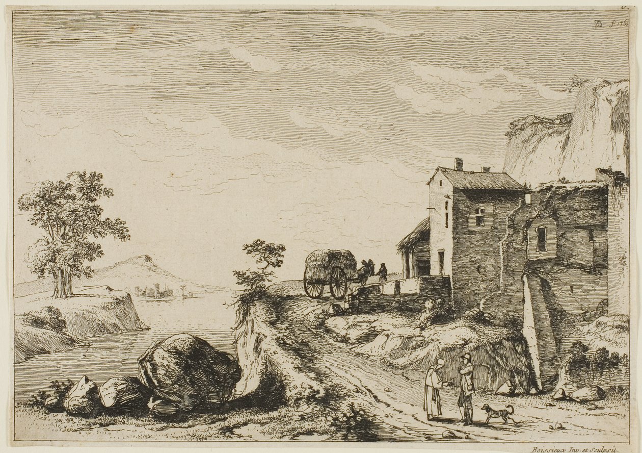 De monnik en de jager door Jean Jacques de Boissieu