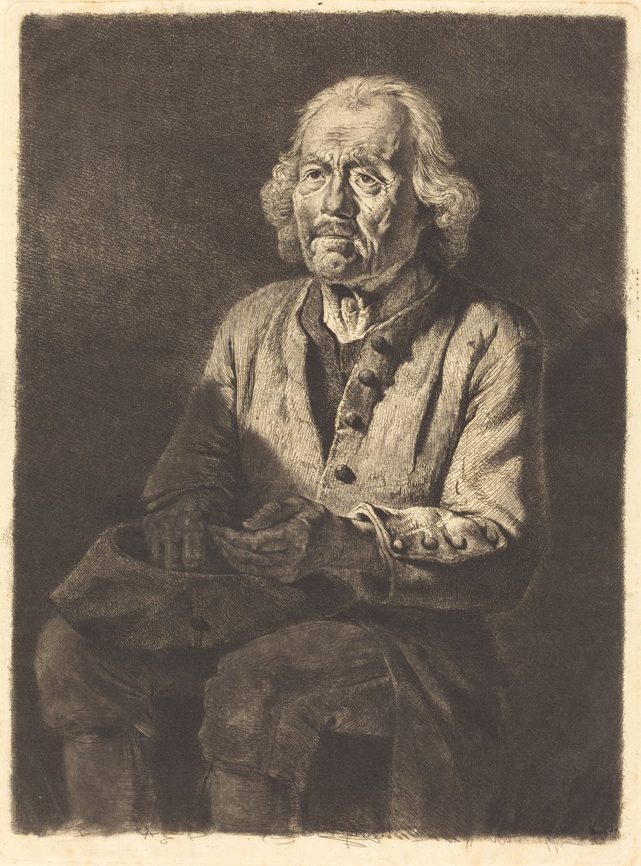 De oude boer Girard door Jean Jacques de Boissieu