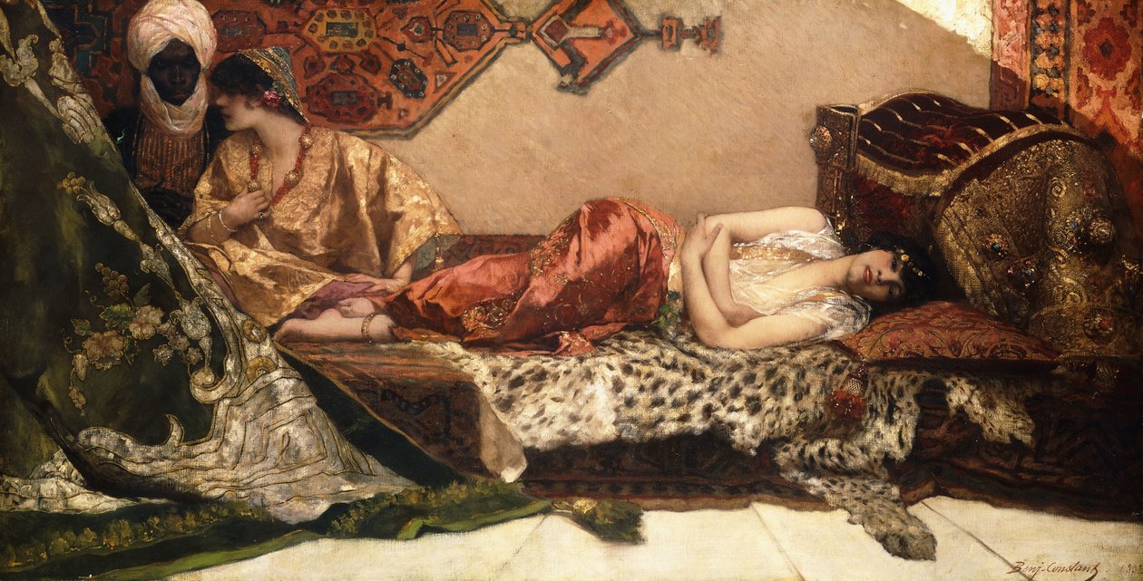 De odalisk door Jean Joseph Benjamin Constant