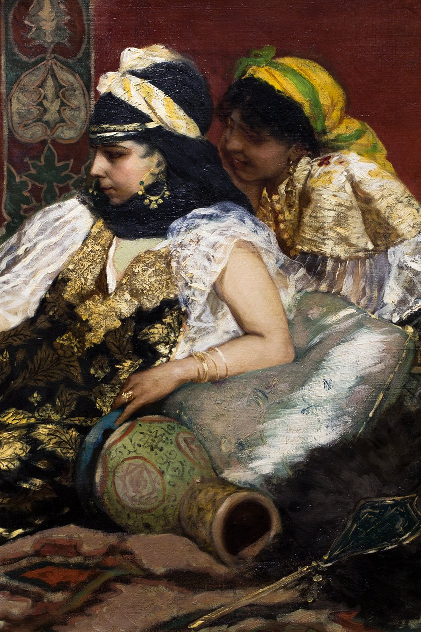 De Roze Flamingo (detail) door Jean Joseph Benjamin Constant