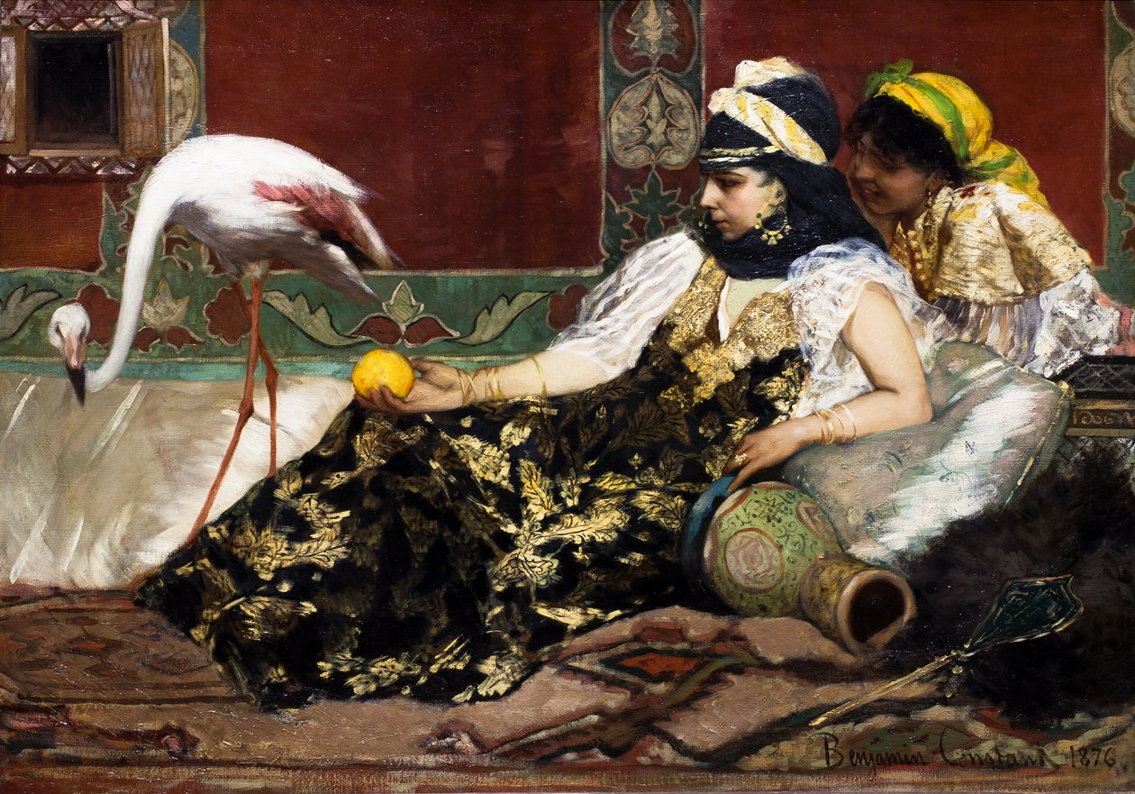 De Roze Flamingo door Jean Joseph Benjamin Constant