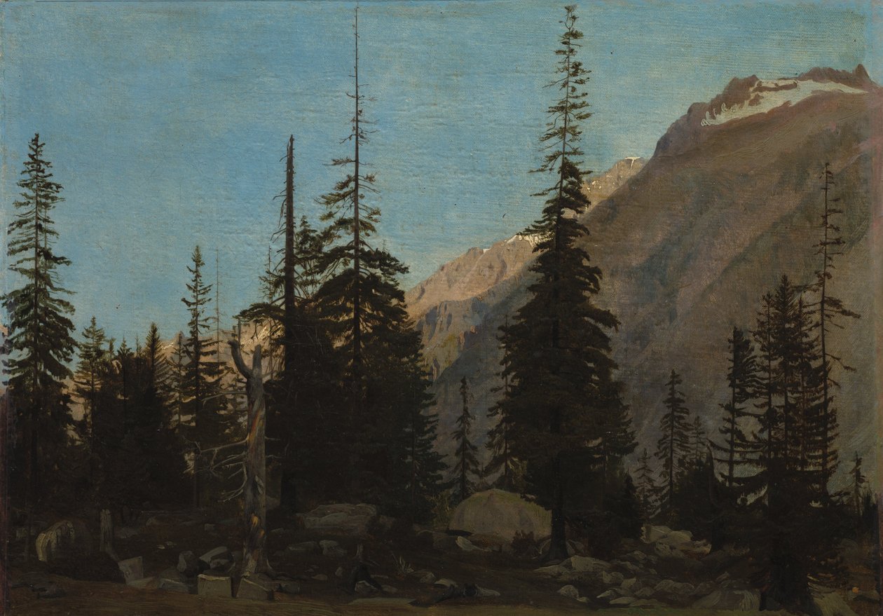 Alpenlandschap: De Handegg, Zwitserland door Jean Leon Gerome