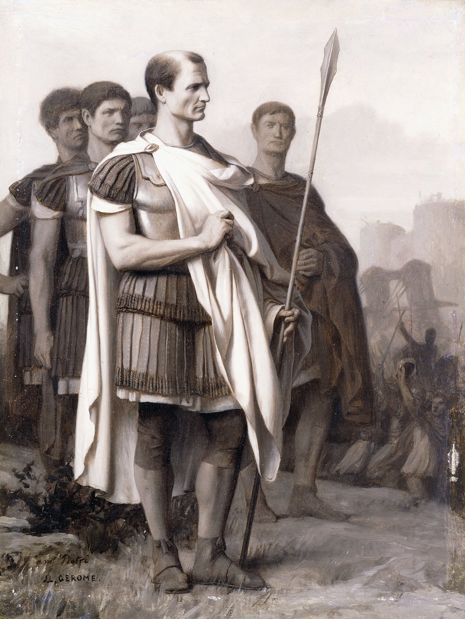 Julius Caesar en zijn Staf door Jean Leon Gerome